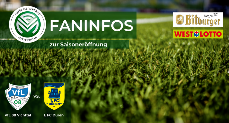 Organisatorische Hinweise: FVM-Saisoneröffnung beim VfL 08 Vichttal