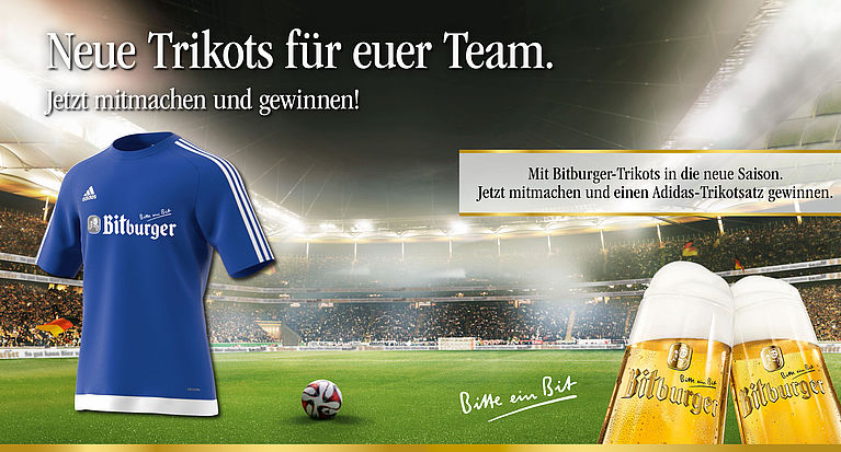 Jetzt einen adidas-Trikotsatz für Ihr Team gewinnen!
