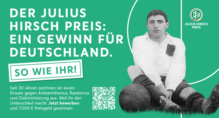 Jetzt bewerben: Julius-Hirsch-Preis 2025
